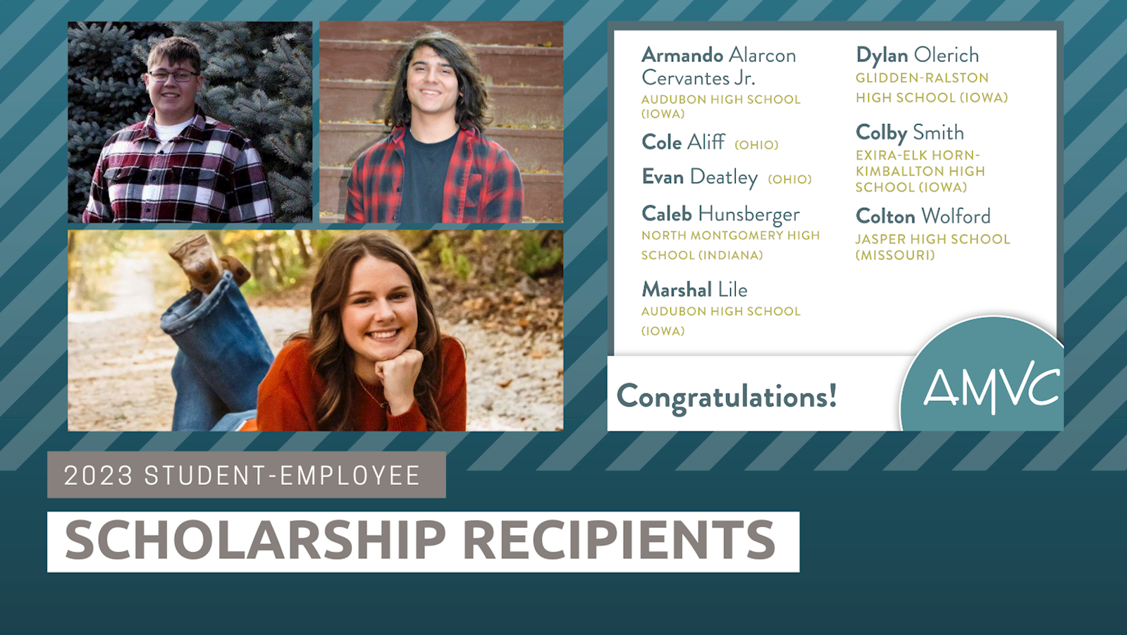 AMVC Presents 11 Scholarships to Student-Employees