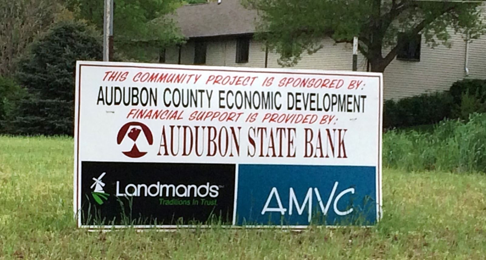 AMVC donates to housing fund with Audubon State Bank and Landmands Bank