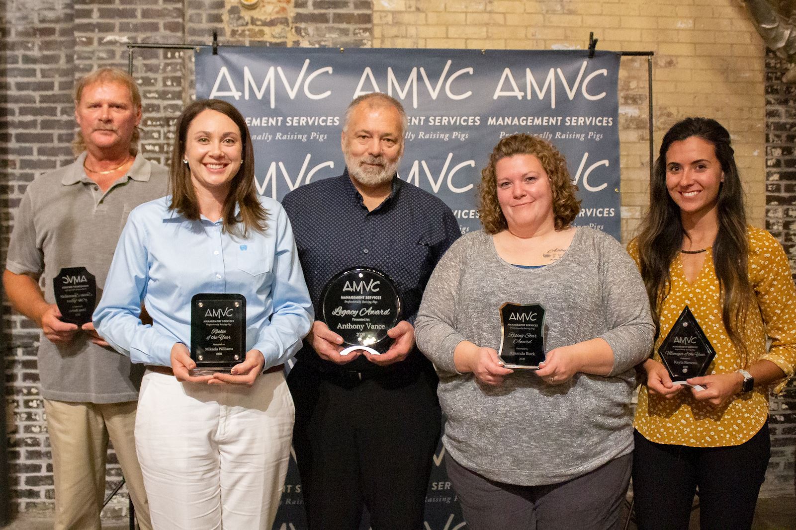 AMVC Management employee award winners