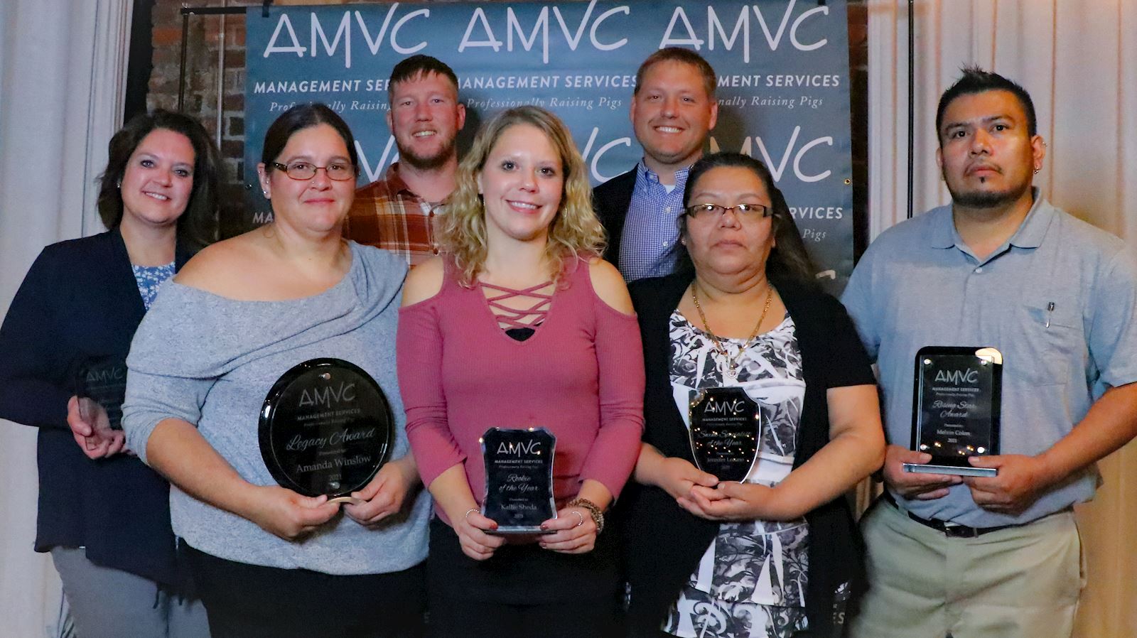 AMVC recognizes seven employees with prestigious awards