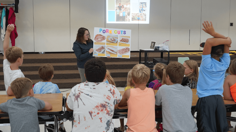 Audubon Launch Kids Club learns about pork