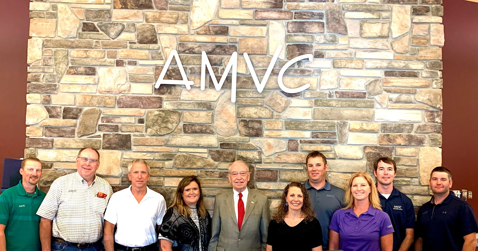 Sen. Grassley visits AMVC in Aububon, Iowa