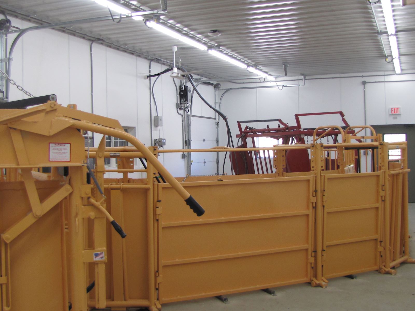 Our indoor chute area to work cattle