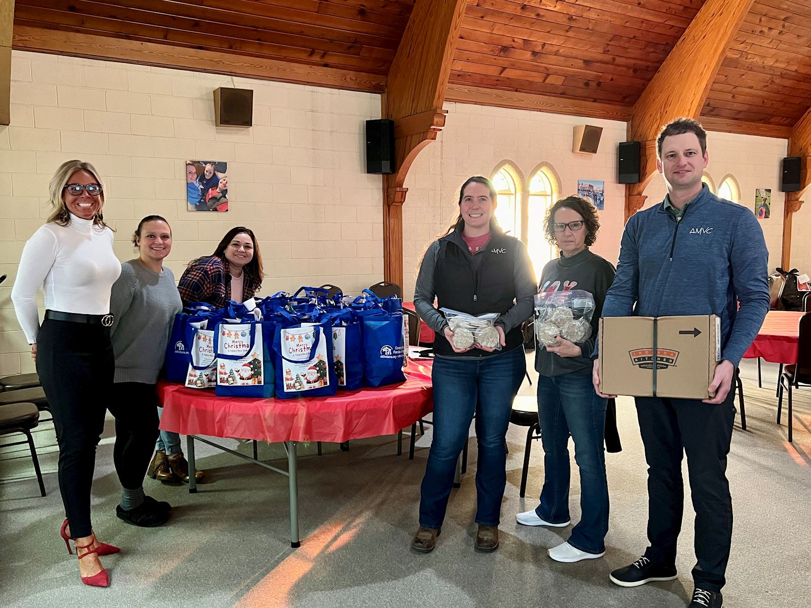 AMVC employees donate pork in Frankfort, IN